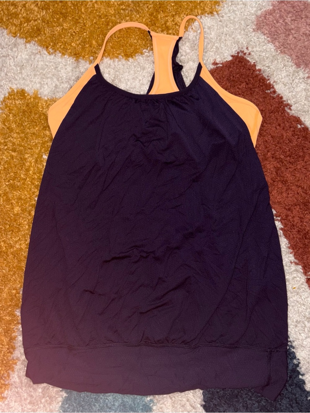 Lululemon Practice Freely Tank w Built In Sports Bra Sz 10